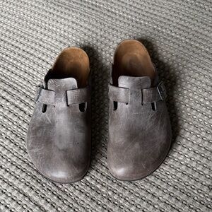 Birkenstock Boston Soft-bed Oiled Iron Size 45